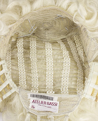 Man Wig, Full wefted in Hard front Lace, Yak Hair (327gr),style, color White