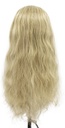 Woman Wig, Back wefted Front Hantied  in Film lace, Human Hair 9-15cm (115gr), color Light Blond