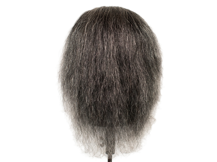 Theatre Lacefront Wig 100% handtied - Yak hair 9.8inch Grey