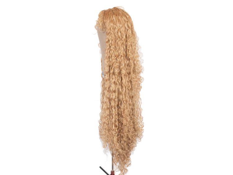 Theatre Hardfront Wig 100% wefted - Synthetic hair 37.4inch  Red blond
