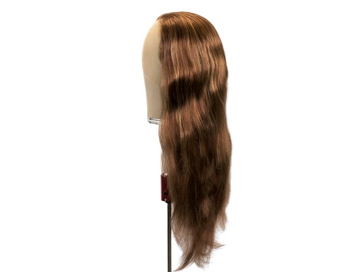 Theatre Lacefront Wig 100% handtied - Synthetic hair 21.7inch Gold Brown