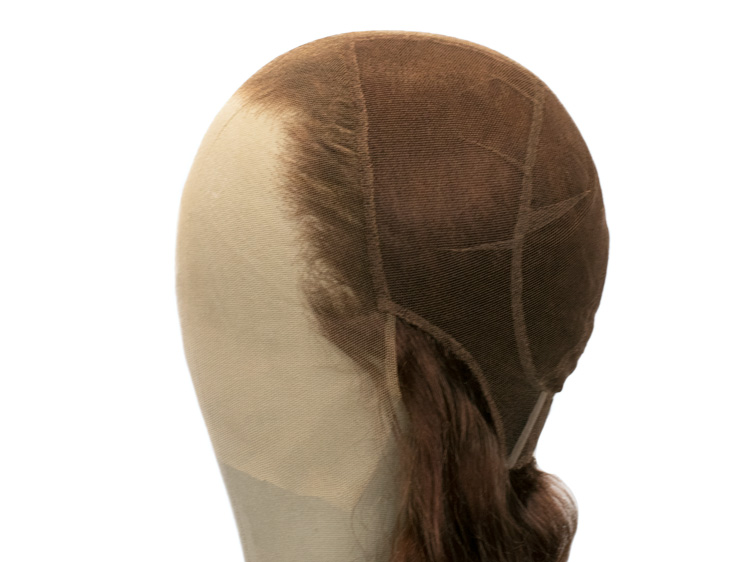 Theatre Lacefront Wig 100% handtied - Synthetic hair 21.7inch Gold Brown