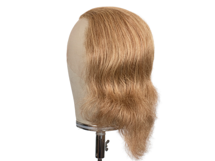 Theatre Lacefront Wig 100% handtied - Synthetic hair 7.8inch Redish brown grey