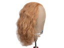 Theatre Lacefront Wig 100% handtied - Synthetic hair 7.8inch Reddish brown grey