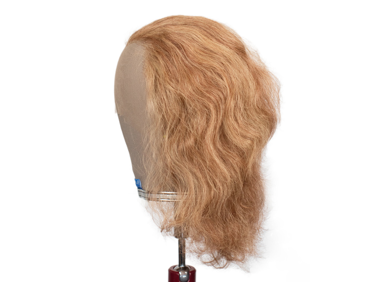 Theatre Lacefront Wig 100% handtied - Synthetic hair 7.8inch Reddish brown grey