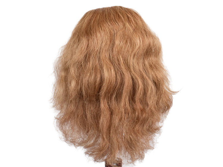 Theatre Lacefront Wig 100% handtied - Synthetic hair 7.8inch Reddish brown grey