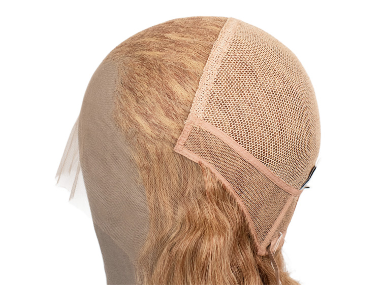 Theatre Lacefront Wig 100% handtied - Synthetic hair 7.8inch Reddish brown grey