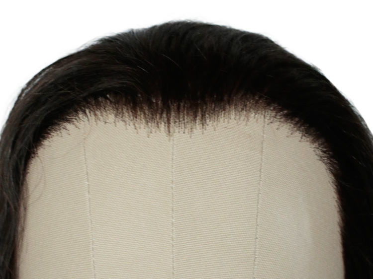 Theatre Lacefront Wig 100% handtied  – Synthetic hair, Dark Brown 14.5inch