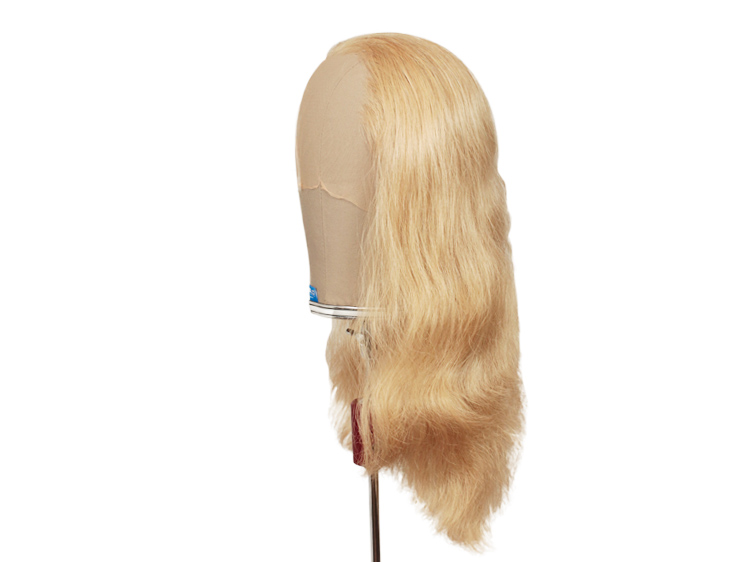 Theatre Lacefront Wig 100% handtied - Synthetic hair 15.7inch Blond