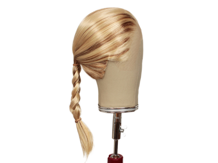 Theatre Lacefront Wig 100% handtied - Synthetic hair 11.8inch Blond with brown strands