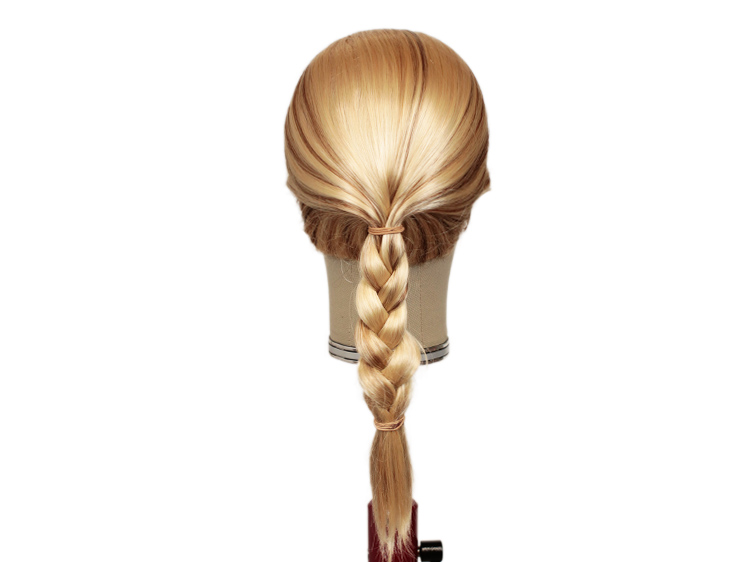 Theatre Lacefront Wig 100% handtied - Synthetic hair 11.8inch Blond with brown strands