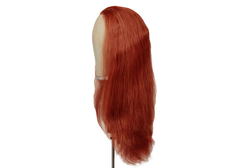 Theatre Lacefront Wig handtied with wefted back - Synthetic hair 16.5inch Red Brown