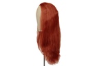 Theatre Lacefront Wig handtied with wefted back - Synthetic hair 16.5inch Red Brown