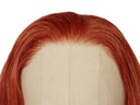 Theatre Lacefront Wig handtied with wefted back - Synthetic hair 16.5inch Red Brown