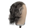 Theatre Lacefront Wig 100% handtied - Yak Hair 7.9inch Dark Grey