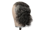 Theatre Lacefront Wig 100% handtied - Yak Hair 7.9inch Dark Grey