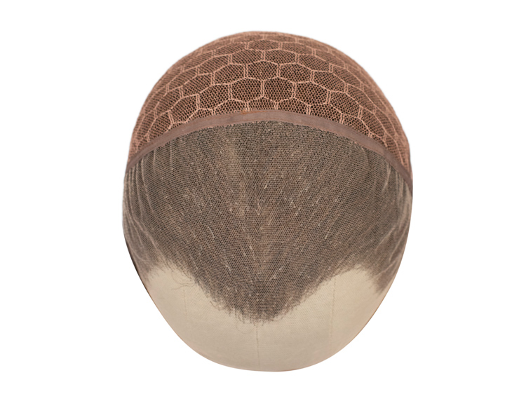 Theatre Lacefront Wig 100% handtied - Yak hair 14.9inch Brown