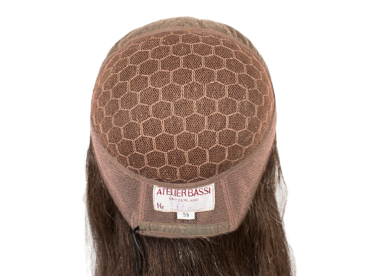 Theatre Lacefront Wig 100% handtied - Yak hair 14.9inch Brown