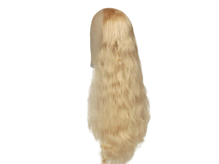 Theatre Lacefront Wig handtied with wefted back - Synthetic hair 23.6inch Blond