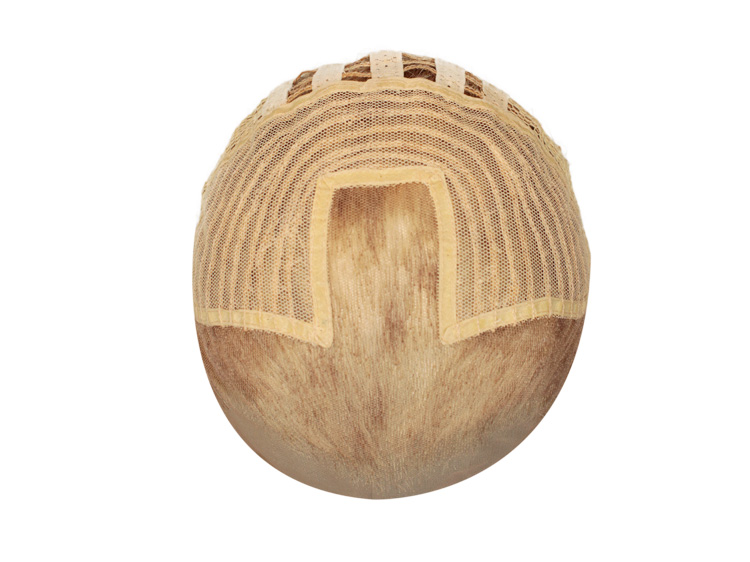 Theatre Lacefront Wig handtied with wefted back - Synthetic hair 23.6inch Blond