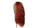 Theatre Lacefront Wig handtied with wefted back - Synthetic hair 15.7inch Red Brown