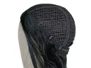 Theatre Hardfront Wig wefted with middle parting hand tied - Synthetic hair 47.2inch Black