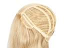 Theatre Hardfront Wig 100% wefted with left parting handtied - Synthetic hair 11.8inch Blond