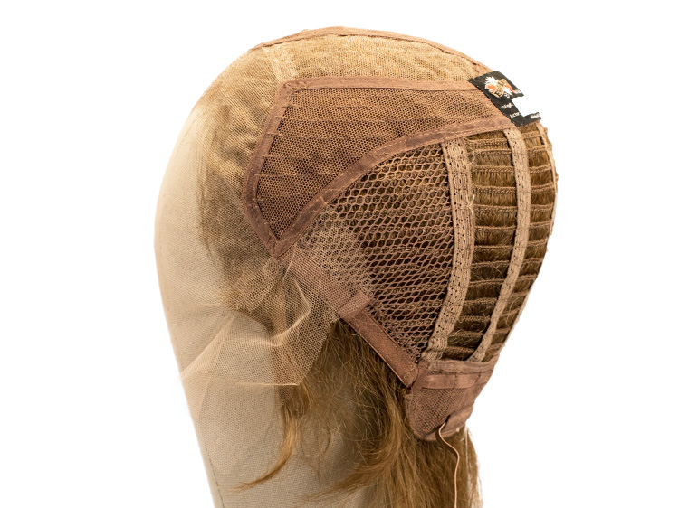 Theatre Lacefront Wig handtied with wefted back - Synthetic hair 3.9inch Light Brown 