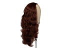 Theatre Lacefront Wig handtied with wefted back  - Synthetic hair 19.6inch Maroon