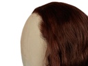 Theatre Lacefront Wig handtied with wefted back  - Synthetic hair 19.6inch Maroon
