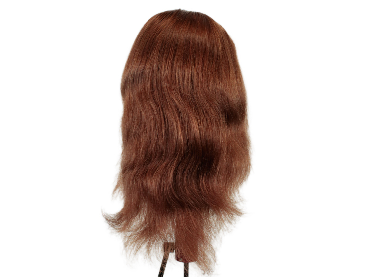 Film Lacefront Wig 100% handtied - Euro hair 17.7inch Medium Auburn Blond