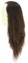 Film Lacefront Wig 100% handtied  - Euro Hair 25.5Inch Dark Brown