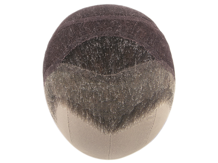 Film Lacefront Wig handtied – European hair 11.8inch Dark Grey