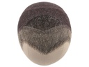 Film Lacefront Wig handtied – European hair 11.8inch Dark Grey