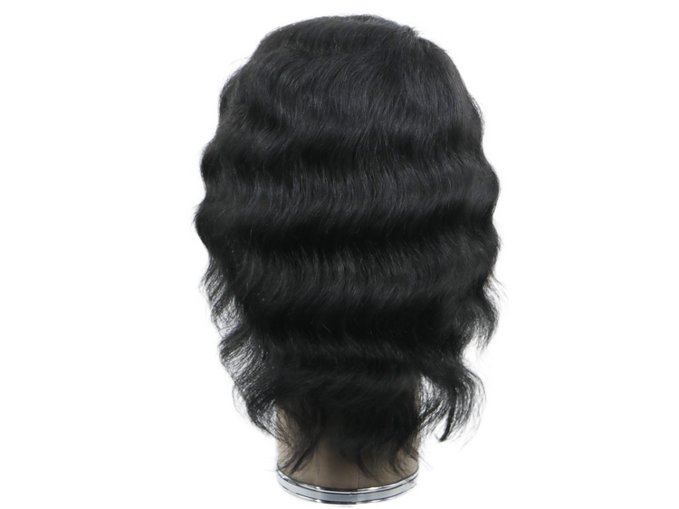 Film Lacefront Wig 100% handtied, Ø58cm Length 20cm Black 