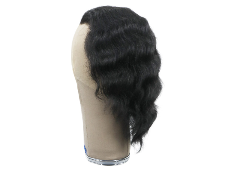 Film Lacefront Wig 100% handtied, Ø58cm Length 20cm Black 