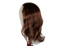 Film Lacefront  Woman Wig 100% handtied - European hair, 16inch Dark Brown