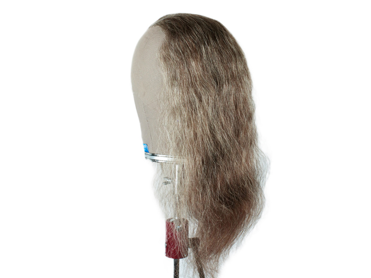 Film Lacefront Wig 100% handtied  40cm (tapered) Dark Grey