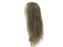 Film Lacefront Wig 100% handtied - Euro Hair 17.7-19.6Inch Dark  Brown Grey