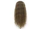 Film Lacefront Wig 100% handtied - Euro Hair 21.6-23.6 Dark  Brown Grey