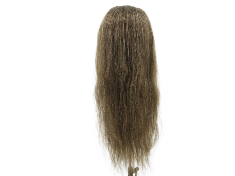 ATB Filmwig 100% Euro Hair Ø59cm, Length:55-60cm, #Dark- Braun-Grey