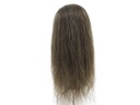 Film Lacefront Wig 100% handtied - Euro Hair 21.6-23.6 Dark Brown Grey