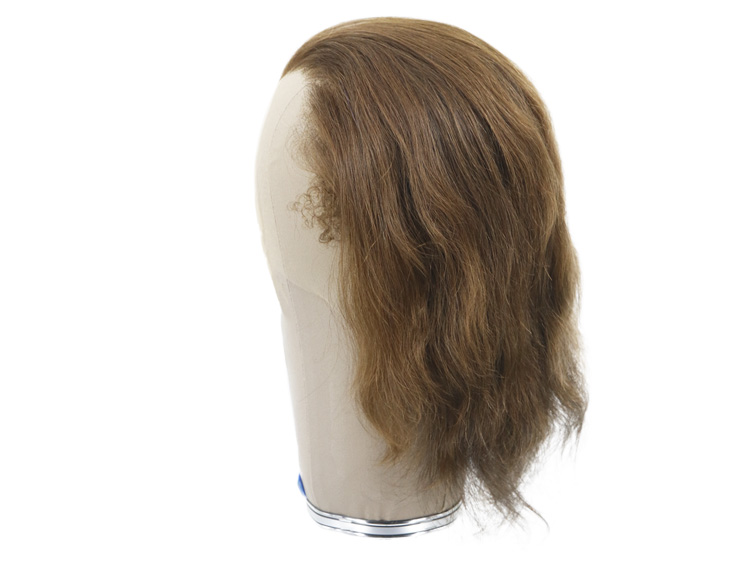 Film Lacefront Wig 100% handtied - Euro Hair 7.8-9.8Inch Dark Brown 