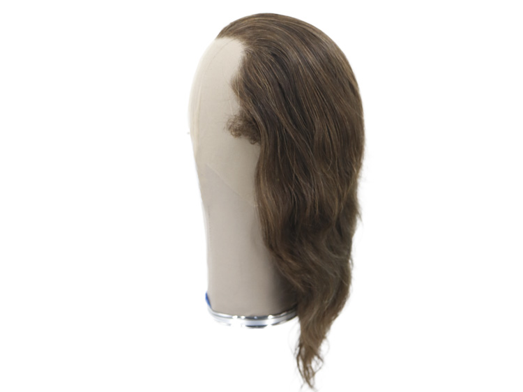 Film Lacefront Wig 100% handtied - Euro Hair 7.8-9.8Inch Triton in Dark Brown 
