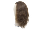 Film Lacefront Wig 100% handtied - Euro Hair 9.8Inch Dark Brown