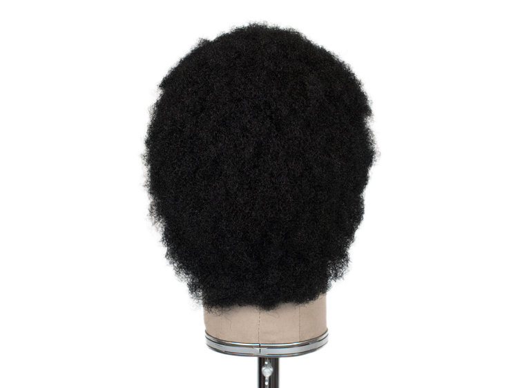 ATB Theatre Hardfront Wig 100% handtied -Synthetic hair 1.9inch Black