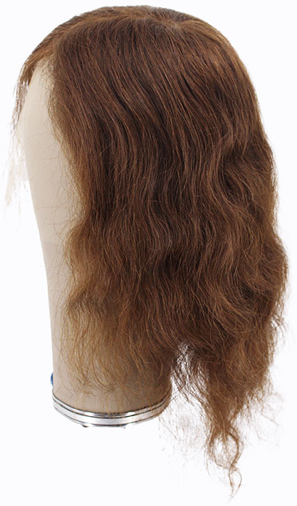 ATB Film Lacefront Woman Wig 100% Handtied  – Euro Hair, 13.8Inch Medium Blonde & Dark Brown