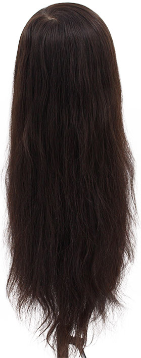 ATB Film Lacefront Woman Wig 100% handtied– Euro Hair, 8.3-.21.7Inch, Dark Brown