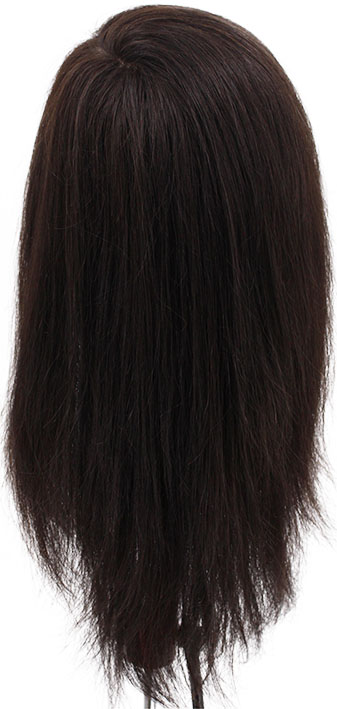 ATB Film Lacefront Woman Wig 100% Handtied  – Euro Hair, 11.8-13.8Inch, Dark Brown