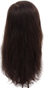 ATB Film Lacefront Woman Wig 100% Handtied  – Euro Hair, 11.8-13.8Inch, Dark Brown 